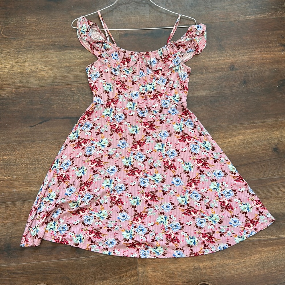 Lush- Floral mini dress
